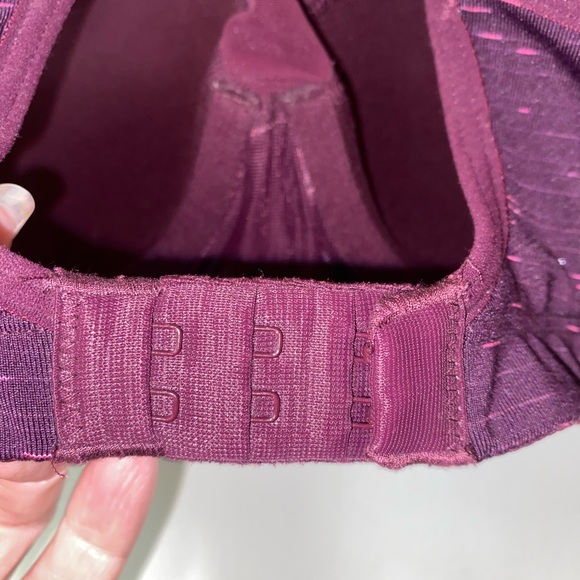 VSX Dark Purple and Bright Pink Sports Bra - Picture 8 of 11